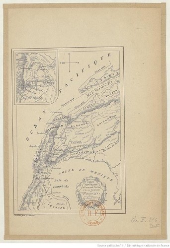 Imagen de Carte itinéraire de Fernand Cortès et de ses lieutenants au Mexique / dressé par G. Marcel