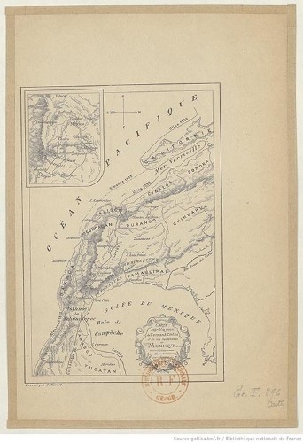 Imagen de Carte itinéraire de Fernand Cortès et de ses lieutenants au Mexique / dressé par G. Marcel