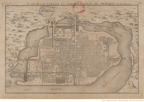 Imagen de Plan de la fameuse et nouvelle ville de Mexique / par N. de Fer