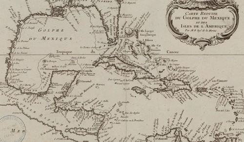 Imagen de Carte réduite du golphe du Mexique et des isles de l'Amérique / par M.B.