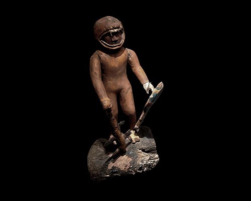Imagen de Escultura de guerrero jaguar (propio)