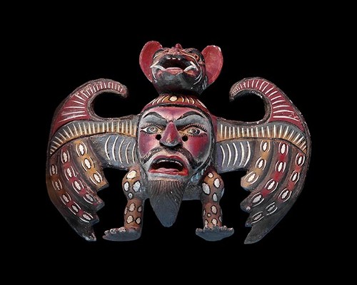 Imagen de Máscara de murciélago con rostro humano (atribuido)