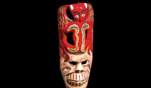Imagen de Máscara de cráneo con diablo (propio)
