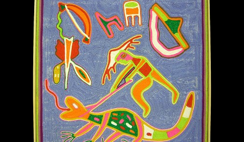 Imagen de Cuadro onírico huichol (propio)
