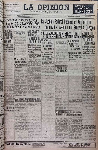 Imagen de La Opinión: el gran diario de Puebla (propio)