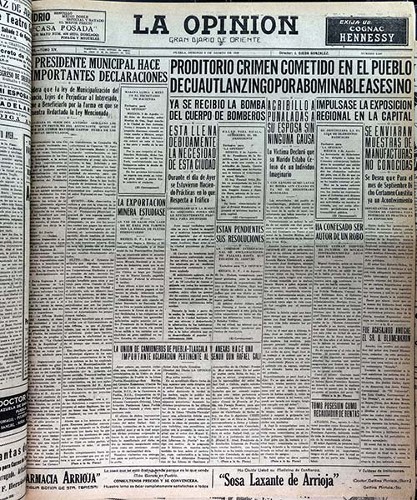Imagen de La Opinión: gran diario de oriente (propio)