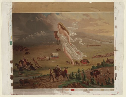 Imagen de American progress (propio), Westward the course of destiny (alternativo), Westward ho! (alternativo), Manifest destiny (alternativo)