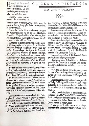 Imagen de Clicks a la distancia. 1994 (propio)