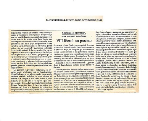 Imagen de Clicks a la distancia. VIII Bienal: un proceso (propio)