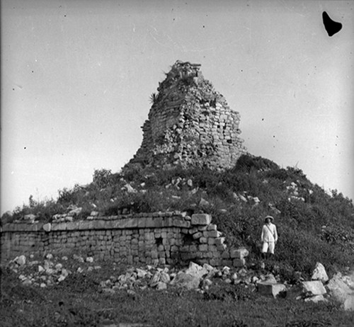 Imagen de Detalle de los muro del "Caracol" sin reconstruir, Chichén Itzá (atribuido)