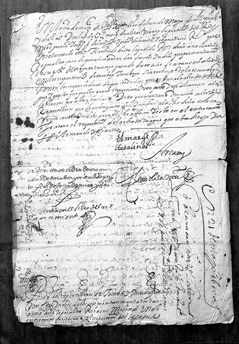 Imagen de Manuscrito en náhuatl de Fray Bernardino de Sahagún, reprografía (atribuido)