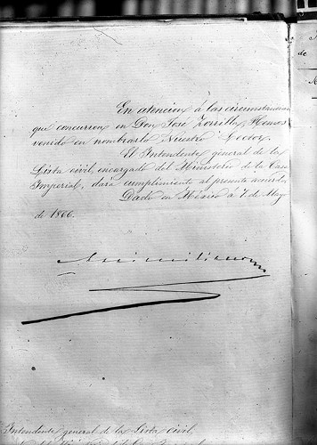 Imagen de Nombramiento de "José Zorrilla" como lector del "Teatro Nacional" (propio)