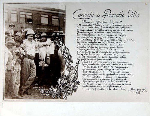 Imagen de "El Gral. Francisco Villa" y "El Corrido de Pancho Villa" (atribuido)