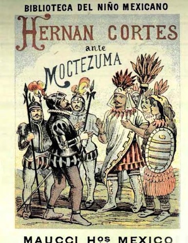 Imagen de Hernán Cortés ante Moctezuma (propio)