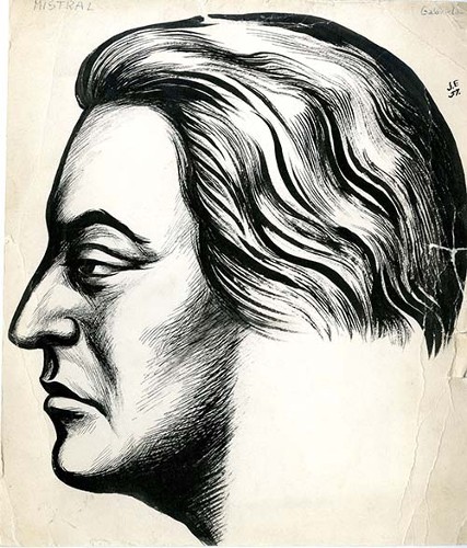 Imagen de Gabriela Mistral (atribuido)