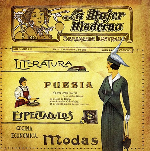 Imagen de Portada del semanario ilustrado "La mujer moderna" (atribuido)