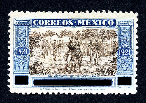 Imagen de El abrazo de Acatempan. Diez centavos (atribuido)