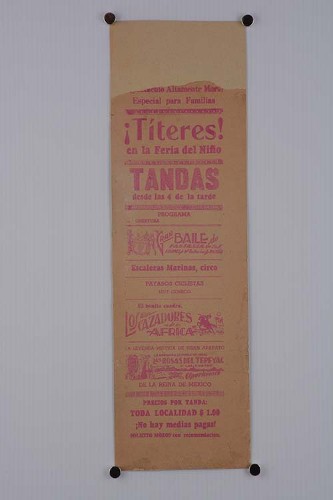 Imagen de Cartel de títeres en la feria del niño (atribuido)