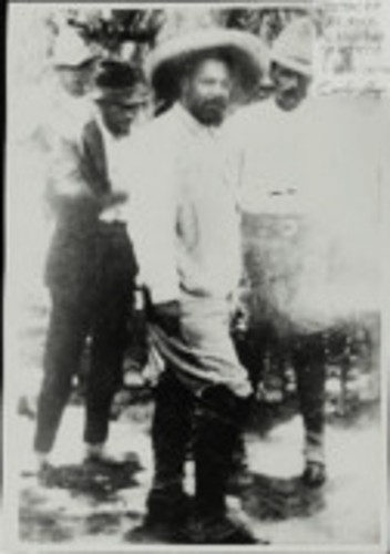Imagen de El Gral. Francisco Villa después de firmar su rendición (atribuido)