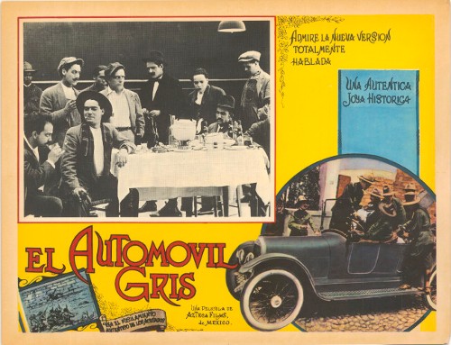Imagen de Documento promocional de una versión sonora de El automóvil gris (atribuido)