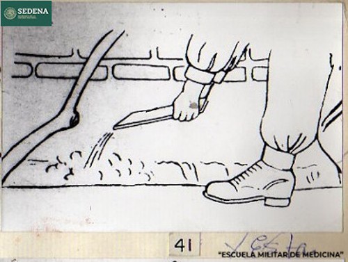 Imagen de Representación gráfica de la excavación para crear el tubo de ventilación del pozo de una letrina (atribuido)