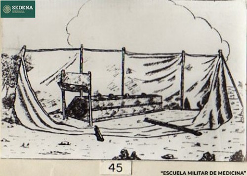 Imagen de Representación gráfica del cerco y colocación de la caseta con bacinete de una letrina rústica con pozo ventilado (atribuido)