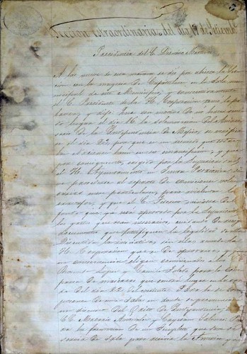 Imagen de Libro de actas de cabildo de 1877 a 1878 (atribuido)