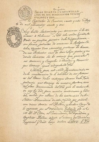 Imagen de Proclama de Independencia de Comitán (atribuido)