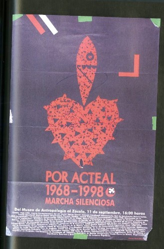 Imagen de Cartel Por ACTEAL 1968-1998 Marcha Silenciosa (atribuido)