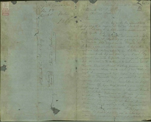 Imagen de Expediente 084: Carta del General Ramón Corona al Presidente Juárez