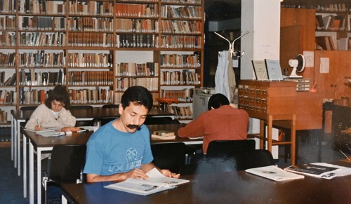 Imagen de Biblioteca de la Casa de México en los años 1980 (atribuido)