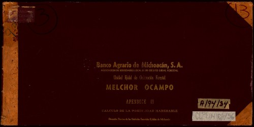 Imagen de Ordenación Forestal Melchor Ocampo apéndice II