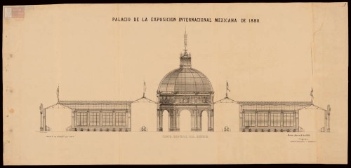 Imagen de Palacio de la Exposicion Iternacional Mexicana de 1880.