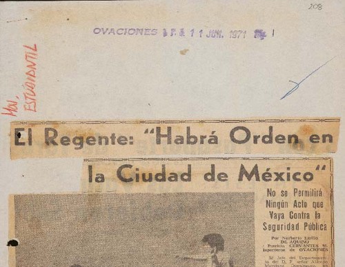 Imagen de El Regente: “Habrá orden en la Ciudad de México” (propio)