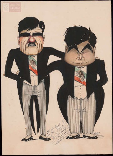 Imagen de Caricatura de Plutarco Elías Calles y Emilio Portes Gil