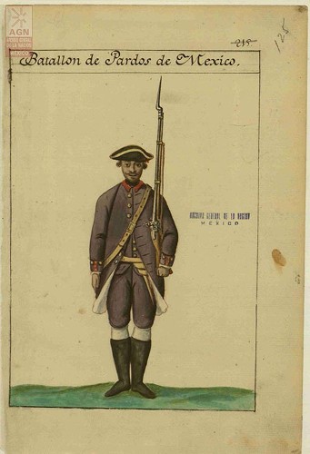 Imagen de Uniforme del Batallón de Pardos de México (atribuido)