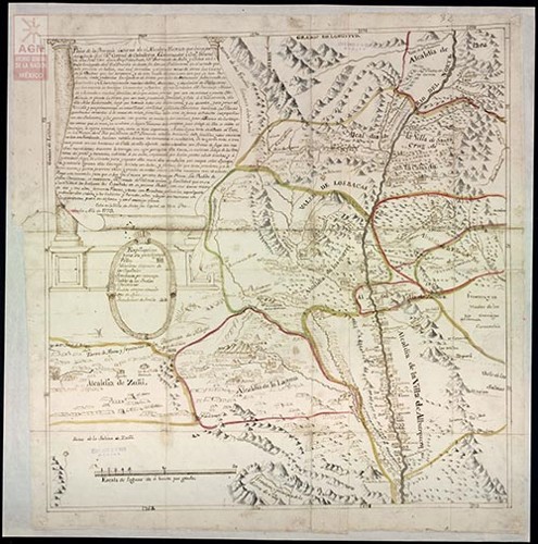 Imagen de Plano de la Provincia Interna del Nuevo México (atribuido)