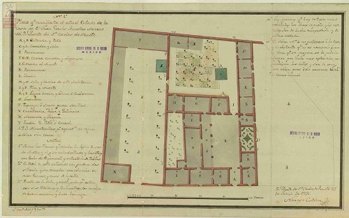 Imagen de No. 1 Plano que manifiesta el actual estado de la casa de Don Juan Gorchs; Perote, Veracruz (atribuido)