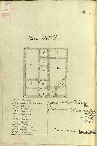 Imagen de Plan Número 2 de la cárcel de Silao. Guanajuato (atribuido)