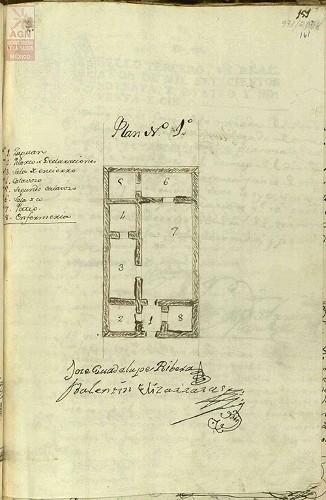 Imagen de Plan Número 1 de la cárcel de Silao. Guanajuato (atribuido)