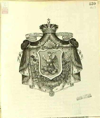 Imagen de Escudo de Armas del Imperio Mexicano (atribuido)