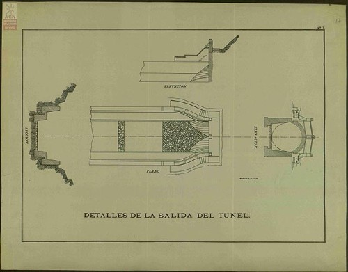 Imagen de Desagüe del Valle de México, detalles de la salida del túnel (atribuido)