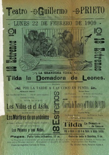 Imagen de El Teatro Guillermo Prieto presenta: Tilda La domadora de leones