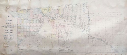 Imagen de Plano de los terrenos de la Compañía de Terrenos y Aguas de la Baja California (atribuido)