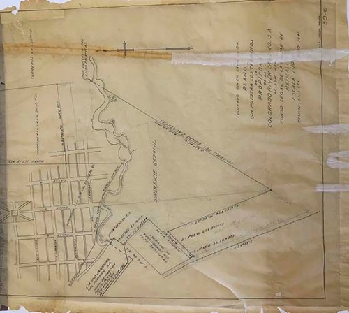 Imagen de Plano que muestra los terrenos de la propiedad de la Colorado River Land Company (atribuido)