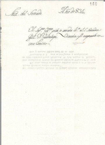 Imagen de El Supremo Gobierno pide se conceda licencia al senador Guadalupe Victoria para ocuparlo en una comisión (propio)