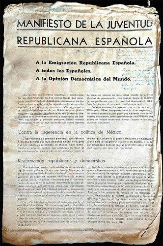 Imagen de Manifiesto de la Juventud Republicana Española (propio)
