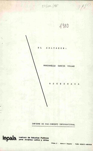Imagen de Informe sobre el asesinato de Marianella García Villas (atribuido)
