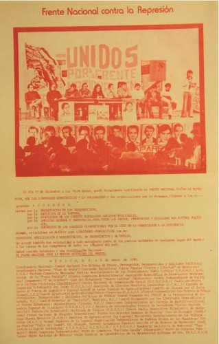 Imagen de Constitución del Frente Nacional Contra la Represión, por las libertades democráticas y la solidaridad (propio)