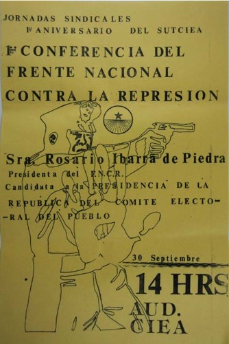 Imagen de 1ra Conferencia del Frente Nacional Contra la Represión (propio)